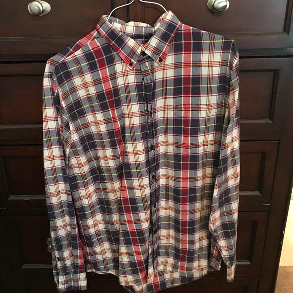 Lands' End Shirts Lands End Dress Shirt Black And Red Poshmark